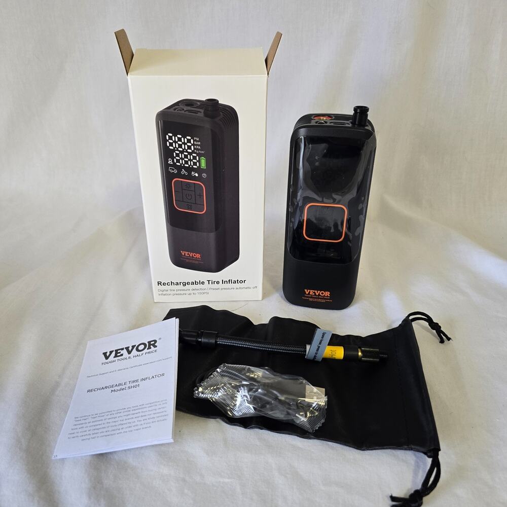 Vevor Rechargeable Tire Inflator Model: SH01 / 150PSI New
